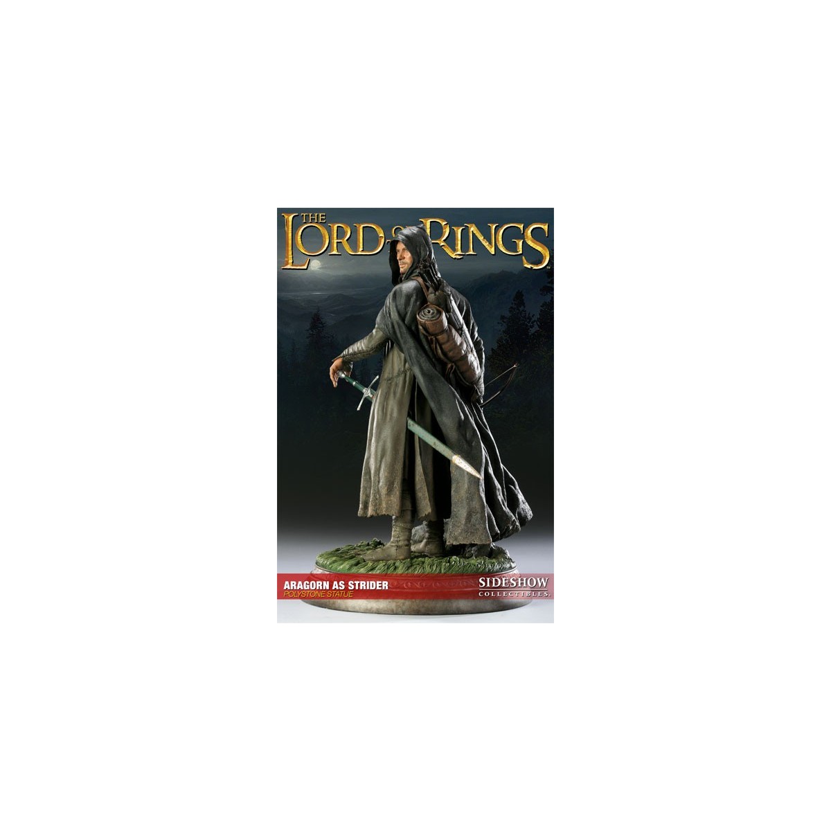 Sideshow Le Seigneur des Anneaux statue Aragorn as Strider 37 cm