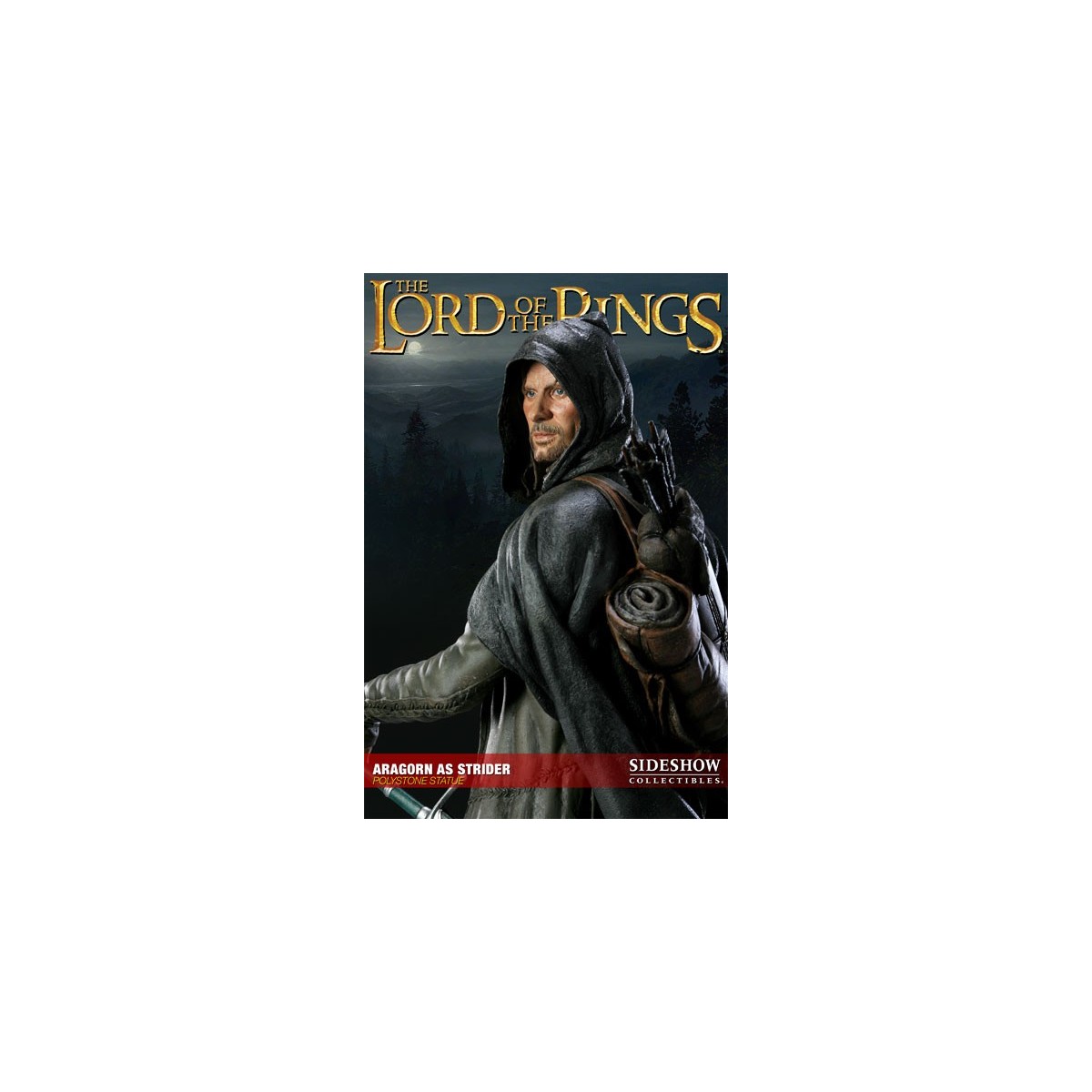 Sideshow Le Seigneur des Anneaux statue Aragorn as Strider 37 cm