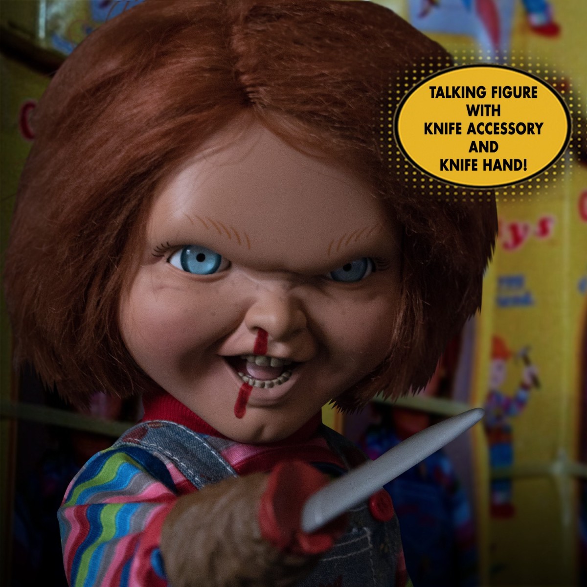 Mezco Figurine Mega Scale Chucky Damaged  - 38 cm