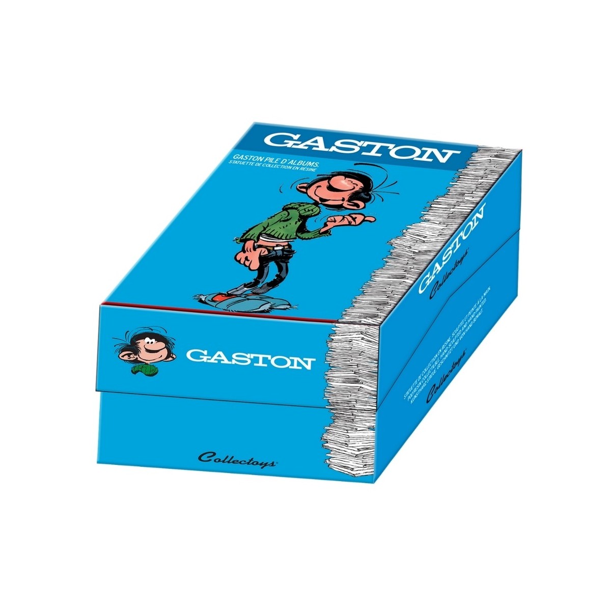 collectoys - Gastón Gafe confiando en una pila de álbumes