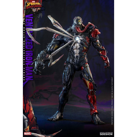 Juguetes calientes - Hombre de Hierro Venenoso - Marvel's Spider-Man: Figuras de Veneno Máximo Colección del Artista 1/6