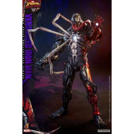 Juguetes calientes - Hombre de Hierro Venenoso - Marvel's Spider-Man: Figuras de Veneno Máximo Colección del Artista 1/6