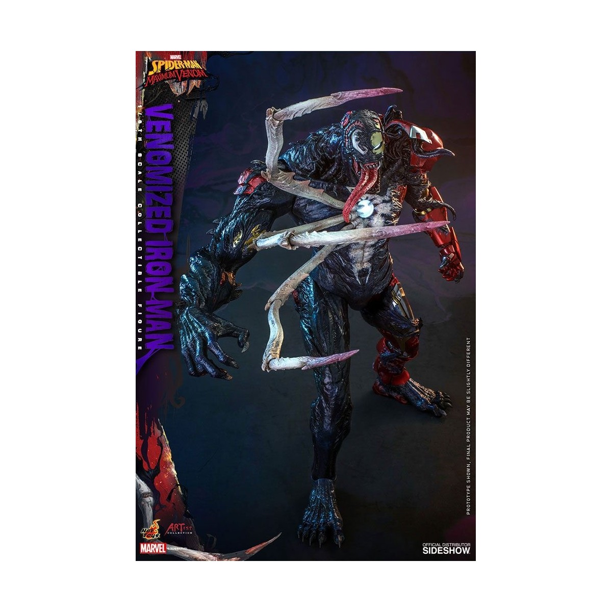 Juguetes calientes - Hombre de Hierro Venenoso - Marvel's Spider-Man: Figuras de Veneno Máximo Colección del Artista 1/6