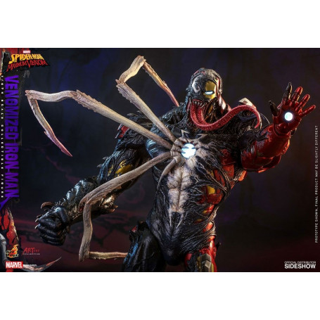 Juguetes calientes - Hombre de Hierro Venenoso - Marvel's Spider-Man: Figuras de Veneno Máximo Colección del Artista 1/6