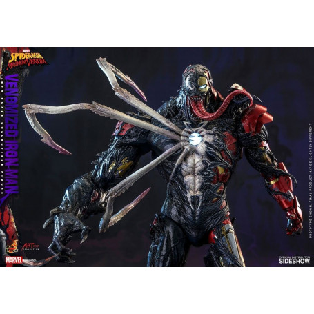 Juguetes calientes - Hombre de Hierro Venenoso - Marvel's Spider-Man: Figuras de Veneno Máximo Colección del Artista 1/6
