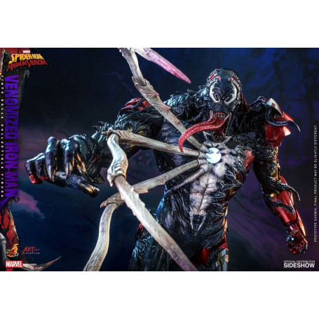 Juguetes calientes - Hombre de Hierro Venenoso - Marvel's Spider-Man: Figuras de Veneno Máximo Colección del Artista 1/6