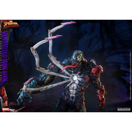 Juguetes calientes - Hombre de Hierro Venenoso - Marvel's Spider-Man: Figuras de Veneno Máximo Colección del Artista 1/6