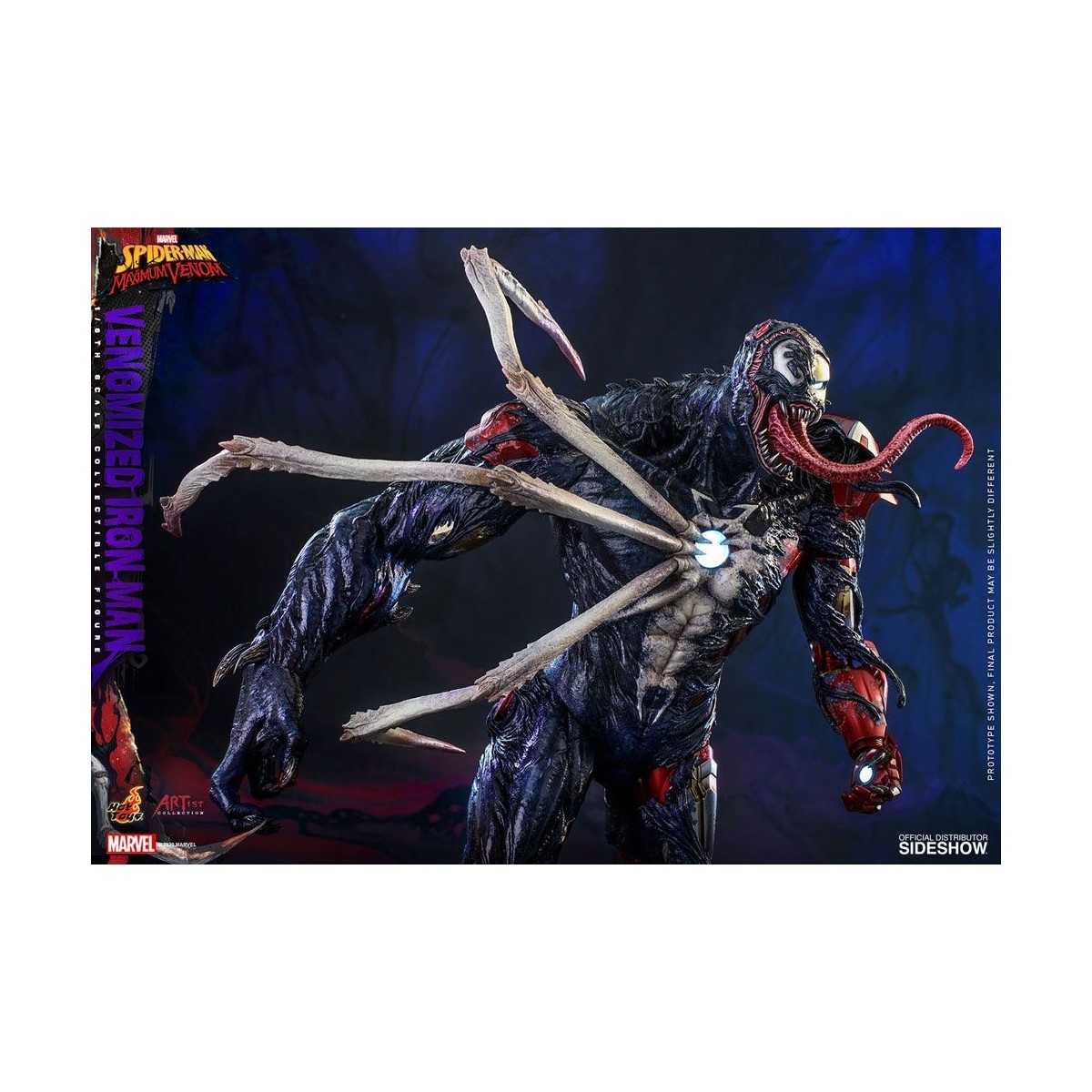 Juguetes calientes - Hombre de Hierro Venenoso - Marvel's Spider-Man: Figuras de Veneno Máximo Colección del Artista 1/6