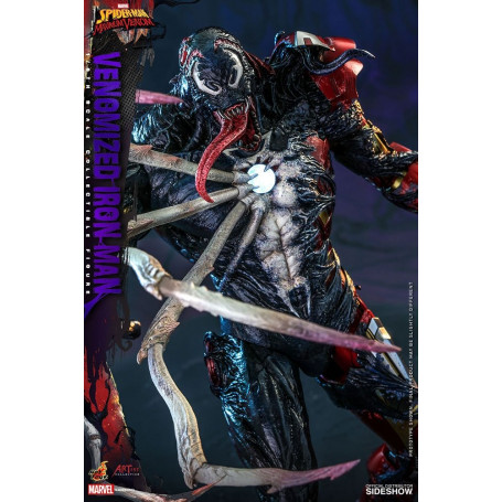 Juguetes calientes - Hombre de Hierro Venenoso - Marvel's Spider-Man: Figuras de Veneno Máximo Colección del Artista 1/6