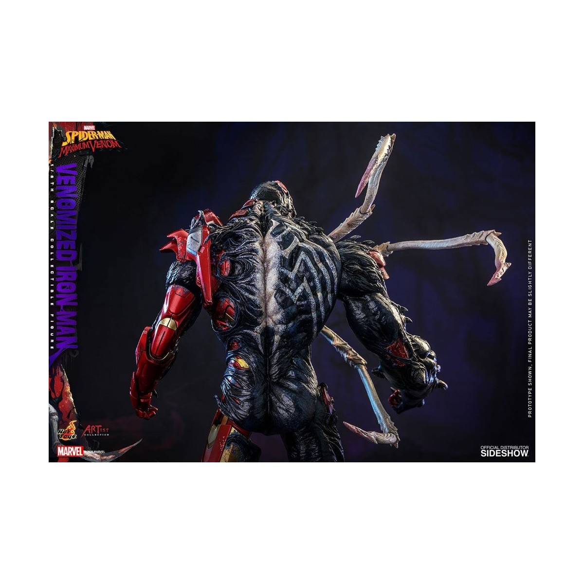 Juguetes calientes - Hombre de Hierro Venenoso - Marvel's Spider-Man: Figuras de Veneno Máximo Colección del Artista 1/6