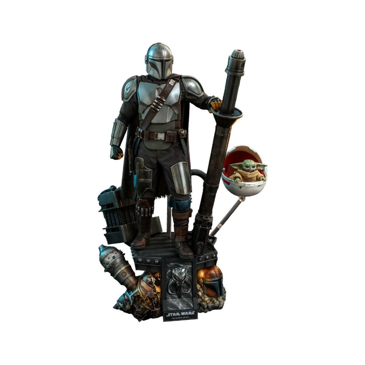 Juguetes calientes Star Wars - El Mandalorian y el niño de lujo 1/4