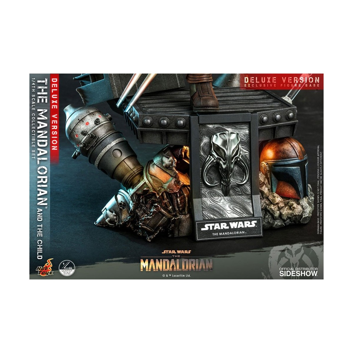 Juguetes calientes Star Wars - El Mandalorian y el niño de lujo 1/4