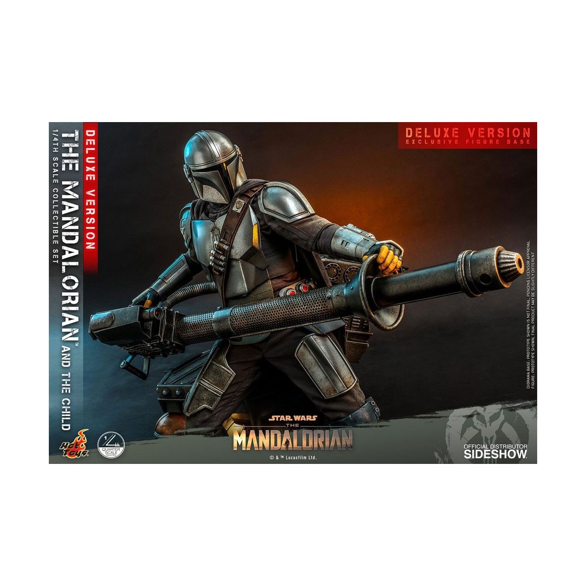 Juguetes calientes Star Wars - El Mandalorian y el niño de lujo 1/4