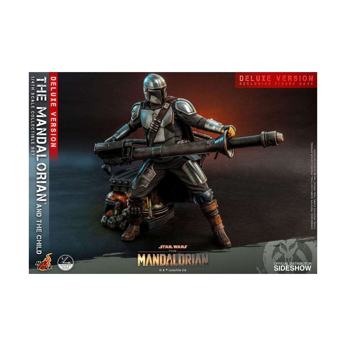 Juguetes calientes Star Wars - El Mandalorian y el niño de lujo 1/4