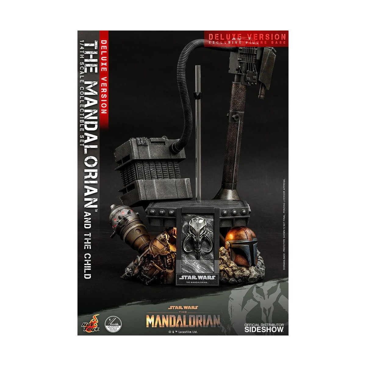 Juguetes calientes Star Wars - El Mandalorian y el niño de lujo 1/4