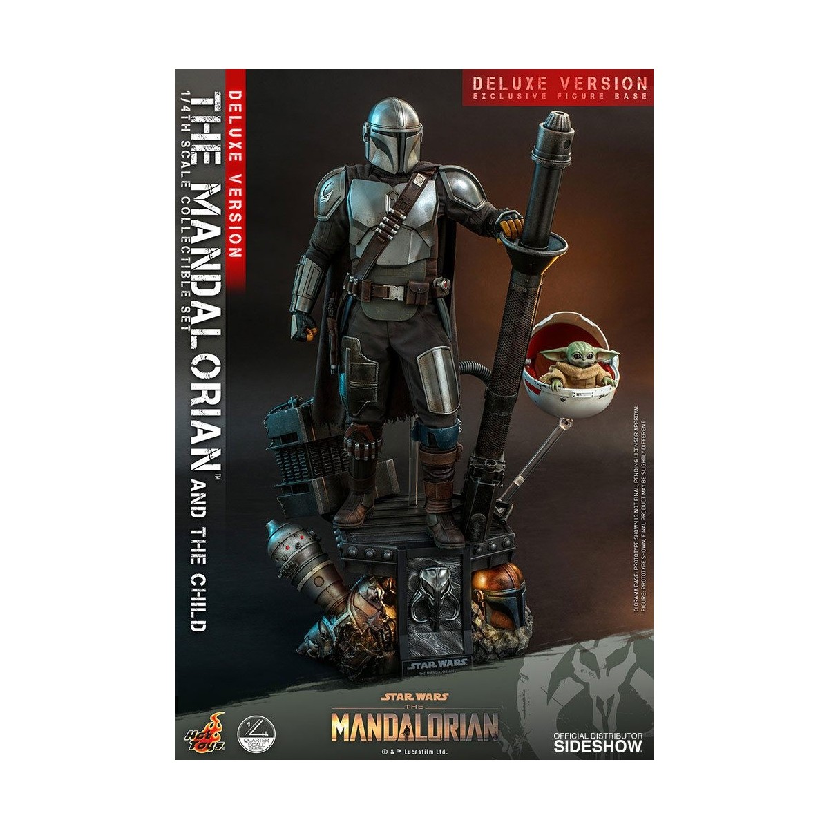 Juguetes calientes Star Wars - El Mandalorian y el niño de lujo 1/4