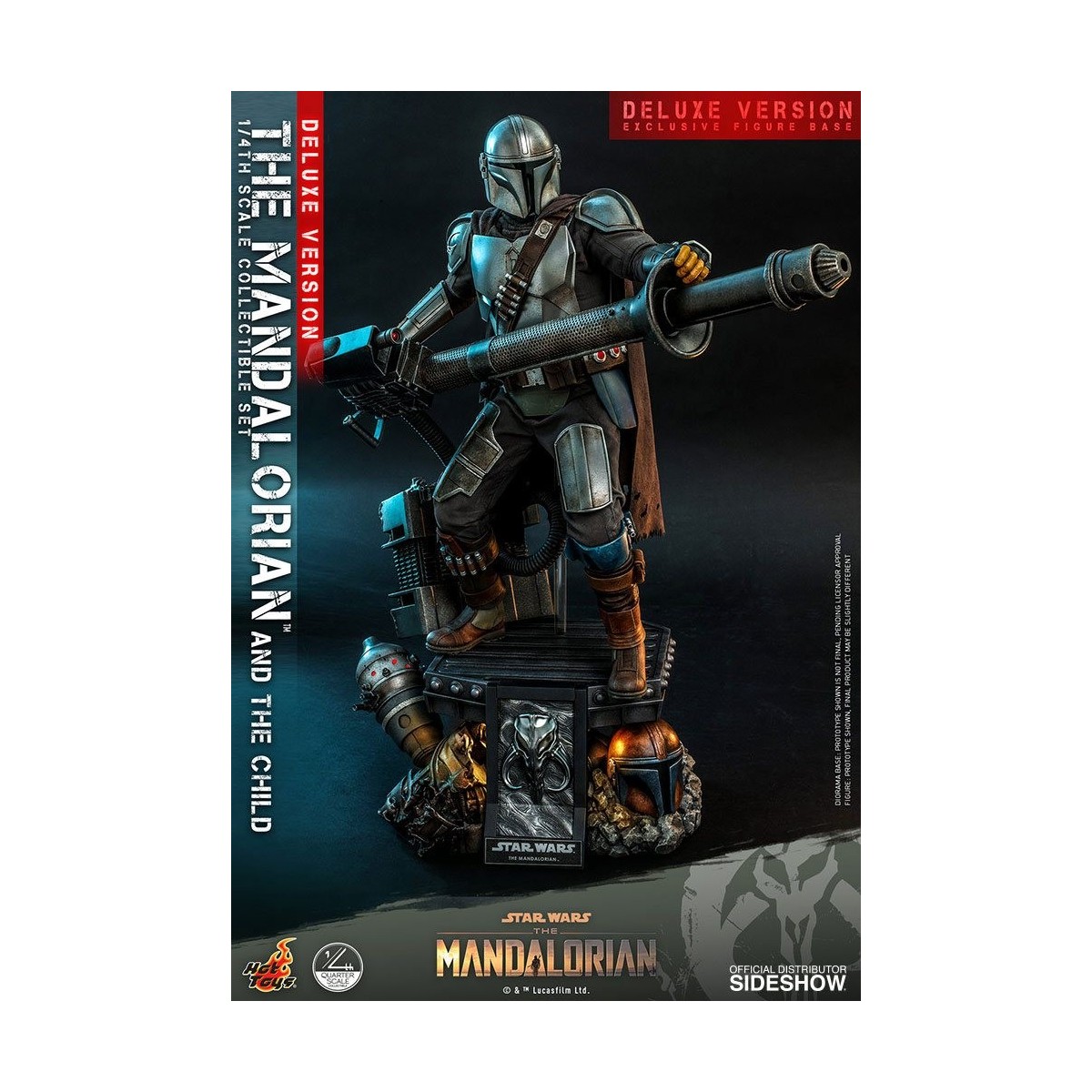 Juguetes calientes Star Wars - El Mandalorian y el niño de lujo 1/4