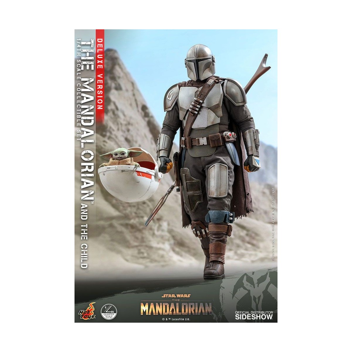 Juguetes calientes Star Wars - El Mandalorian y el niño de lujo 1/4