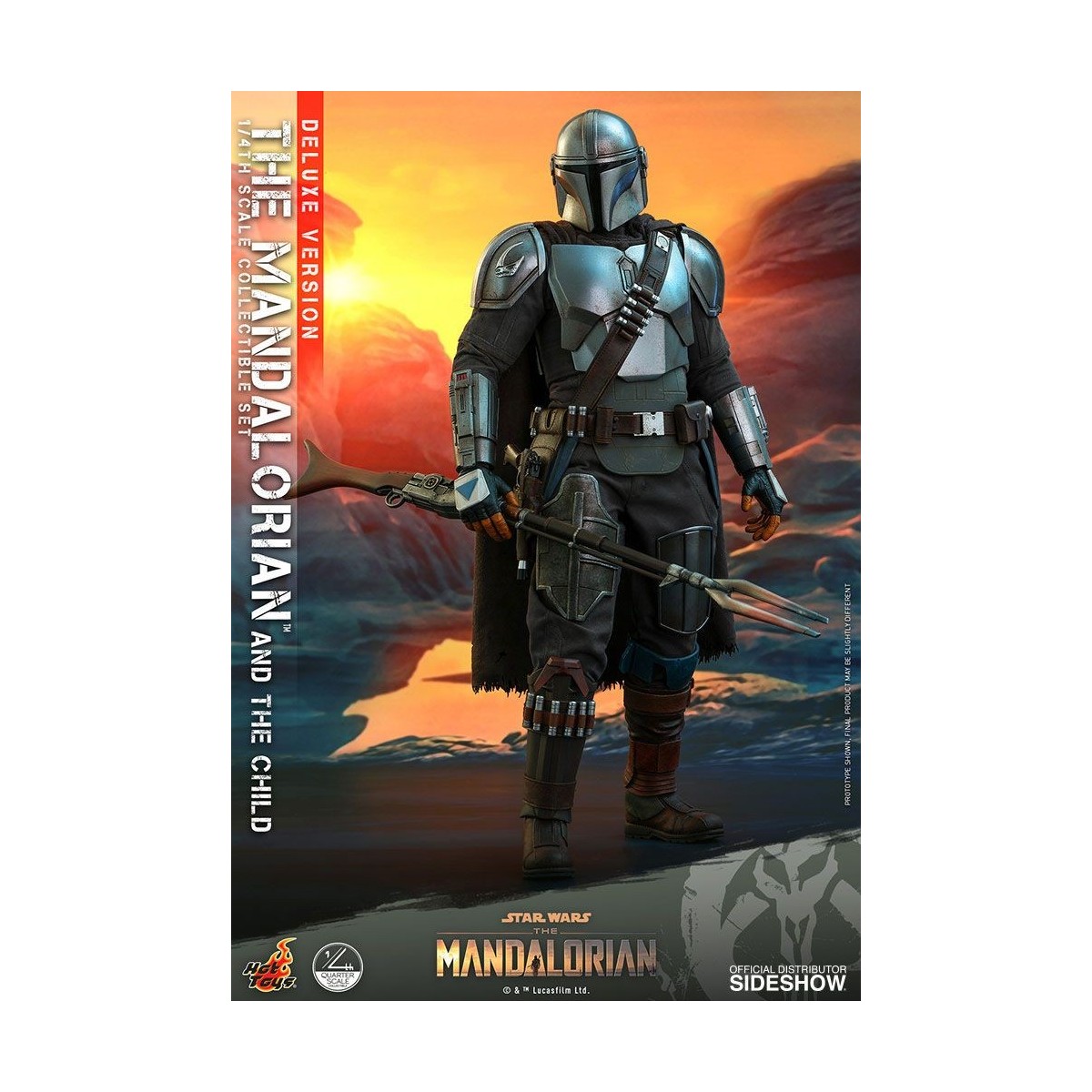 Juguetes calientes Star Wars - El Mandalorian y el niño de lujo 1/4