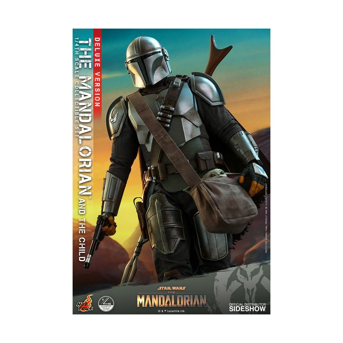Juguetes calientes Star Wars - El Mandalorian y el niño de lujo 1/4