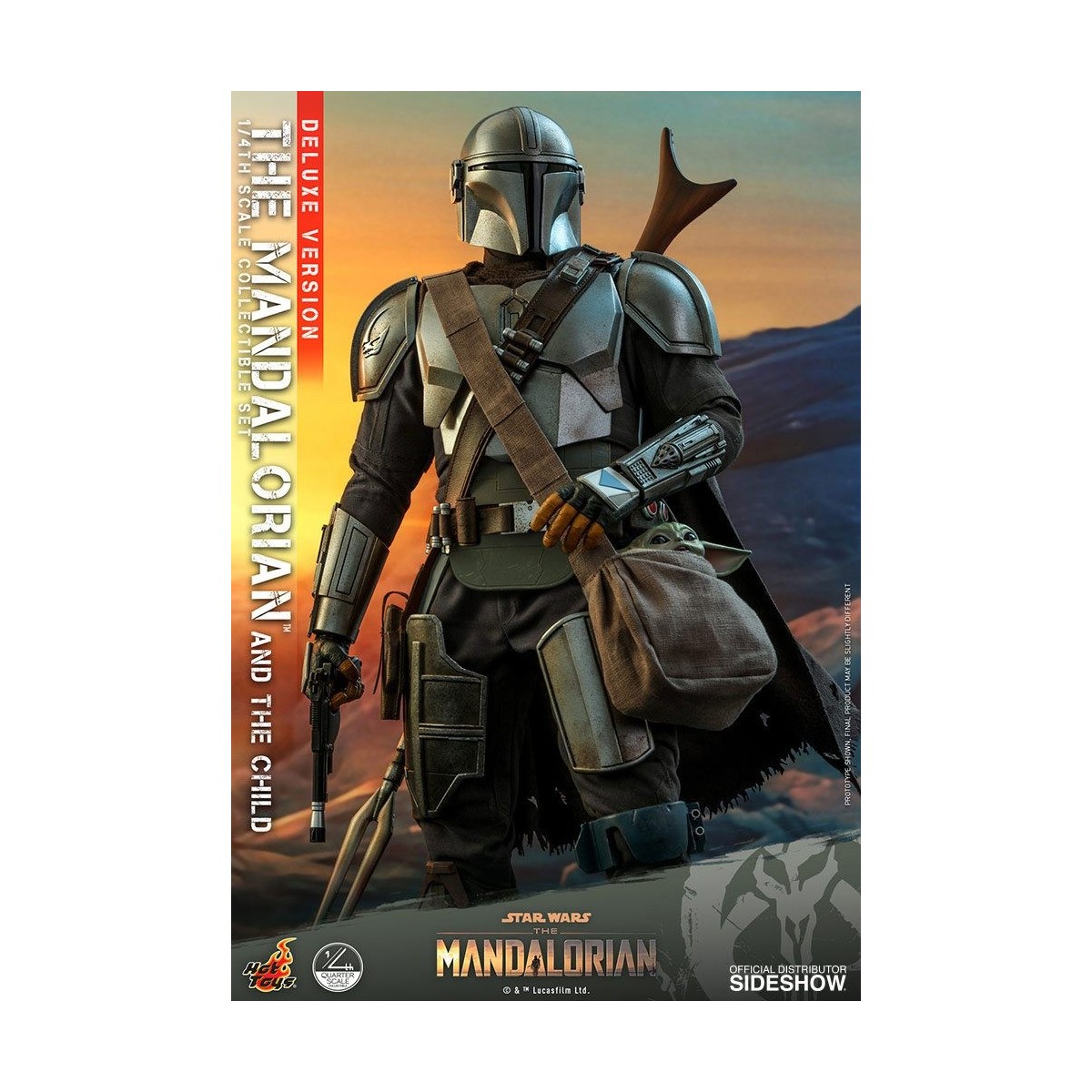 Juguetes calientes Star Wars - El Mandalorian y el niño de lujo 1/4