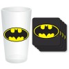 DC Comics - Batman Dark Knight - Maxi Glass y posavasos