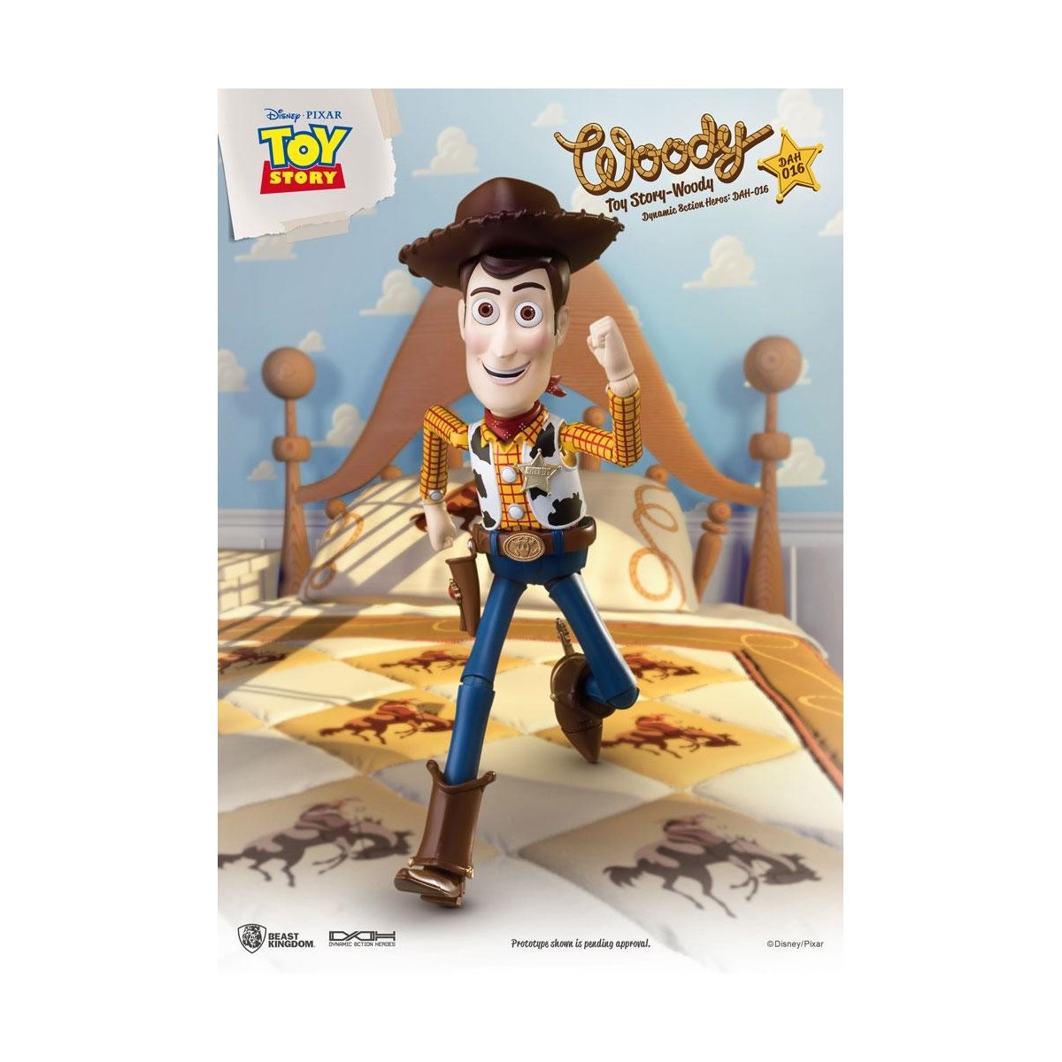 Beast Kingdom - Toy Story Woody - Dynamic Action Heroes 1/9 figura de acción