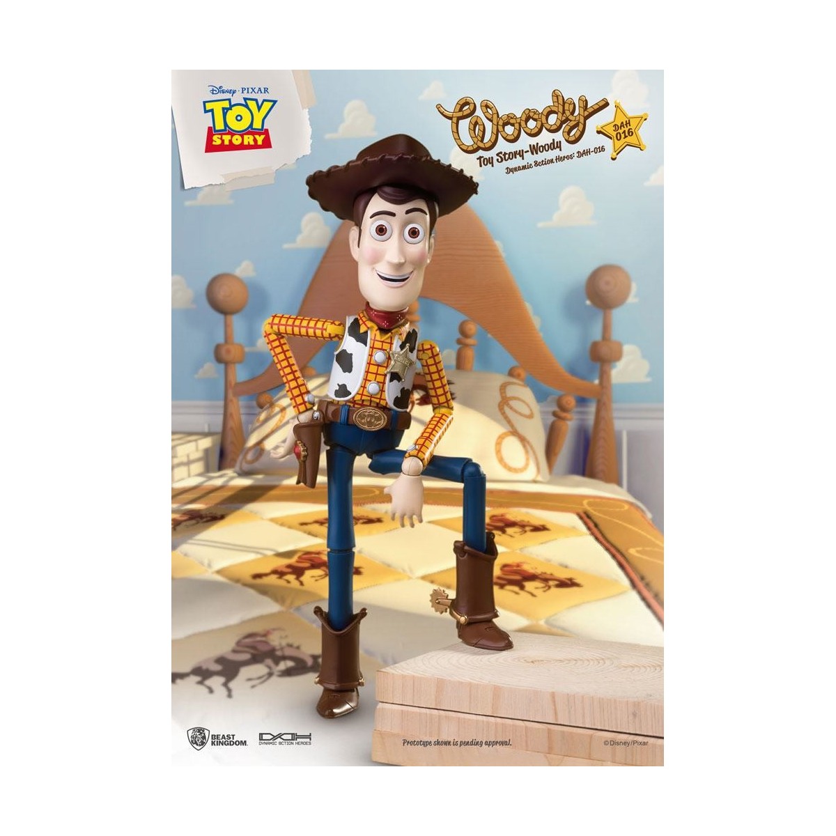Beast Kingdom - Toy Story Woody - Dynamic Action Heroes 1/9 figura de acción