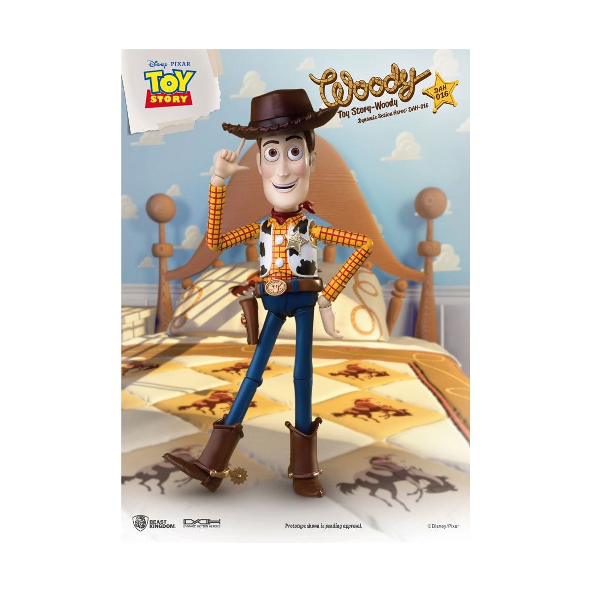 Beast Kingdom - Toy Story Woody - Dynamic Action Heroes 1/9 figura de acción