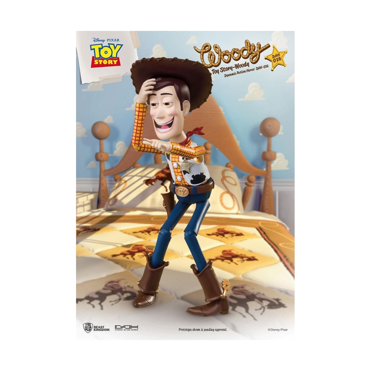 Beast Kingdom - Toy Story Woody - Dynamic Action Heroes 1/9 figura de acción