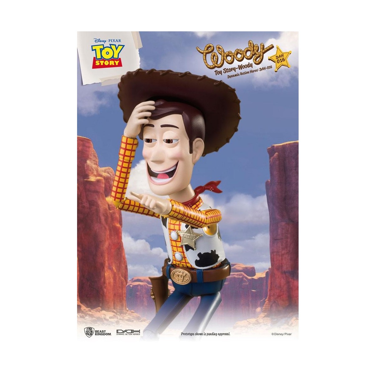 Beast Kingdom - Toy Story Woody - Dynamic Action Heroes 1/9 figura de acción