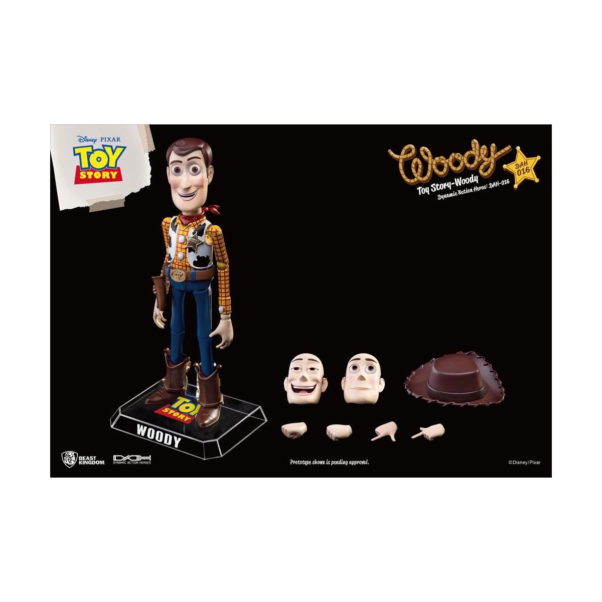 Beast Kingdom - Toy Story Woody - Dynamic Action Heroes 1/9 figura de acción