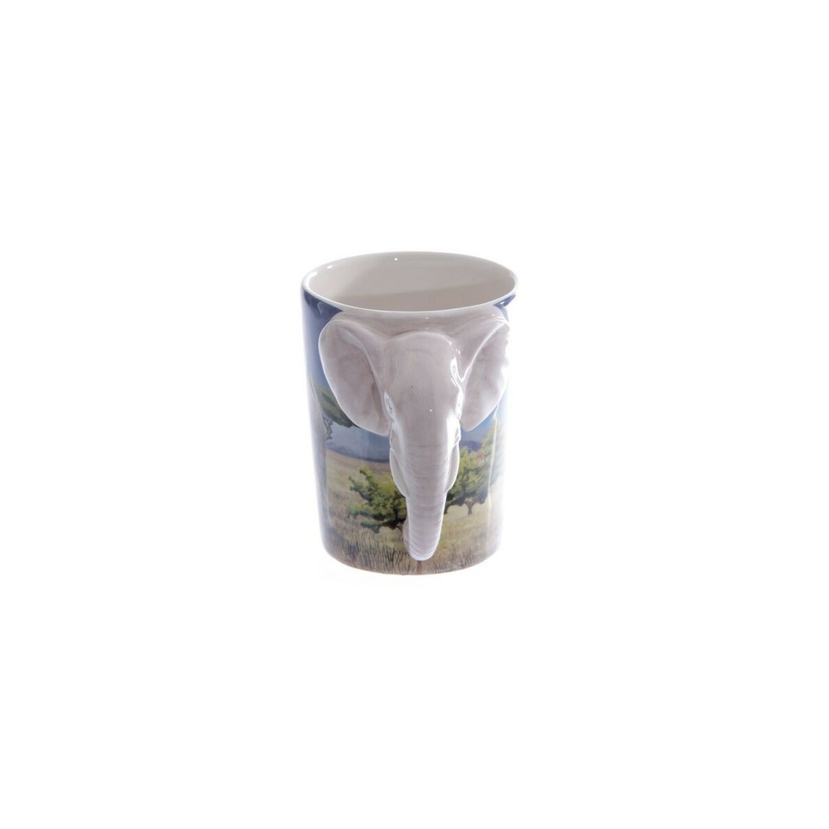 Taza con manija de elefante
