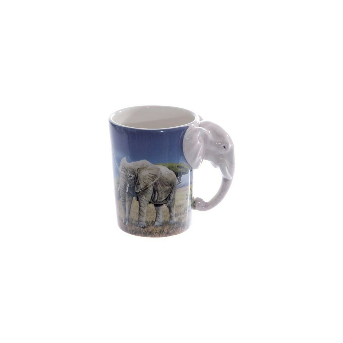 Taza con manija de elefante