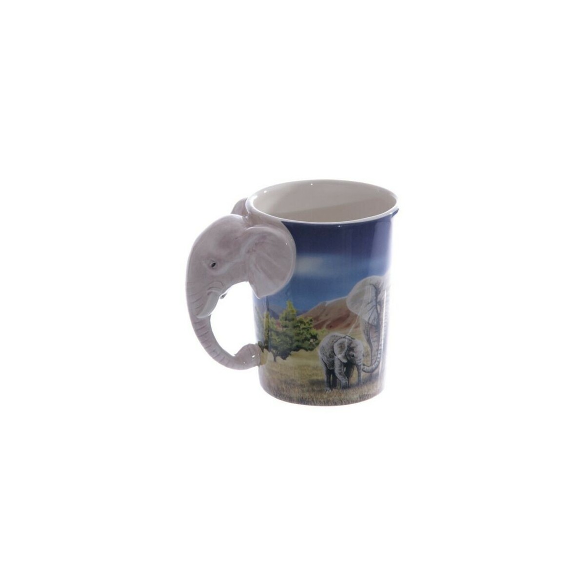 Taza con manija de elefante