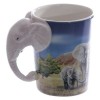 Taza con manija de elefante