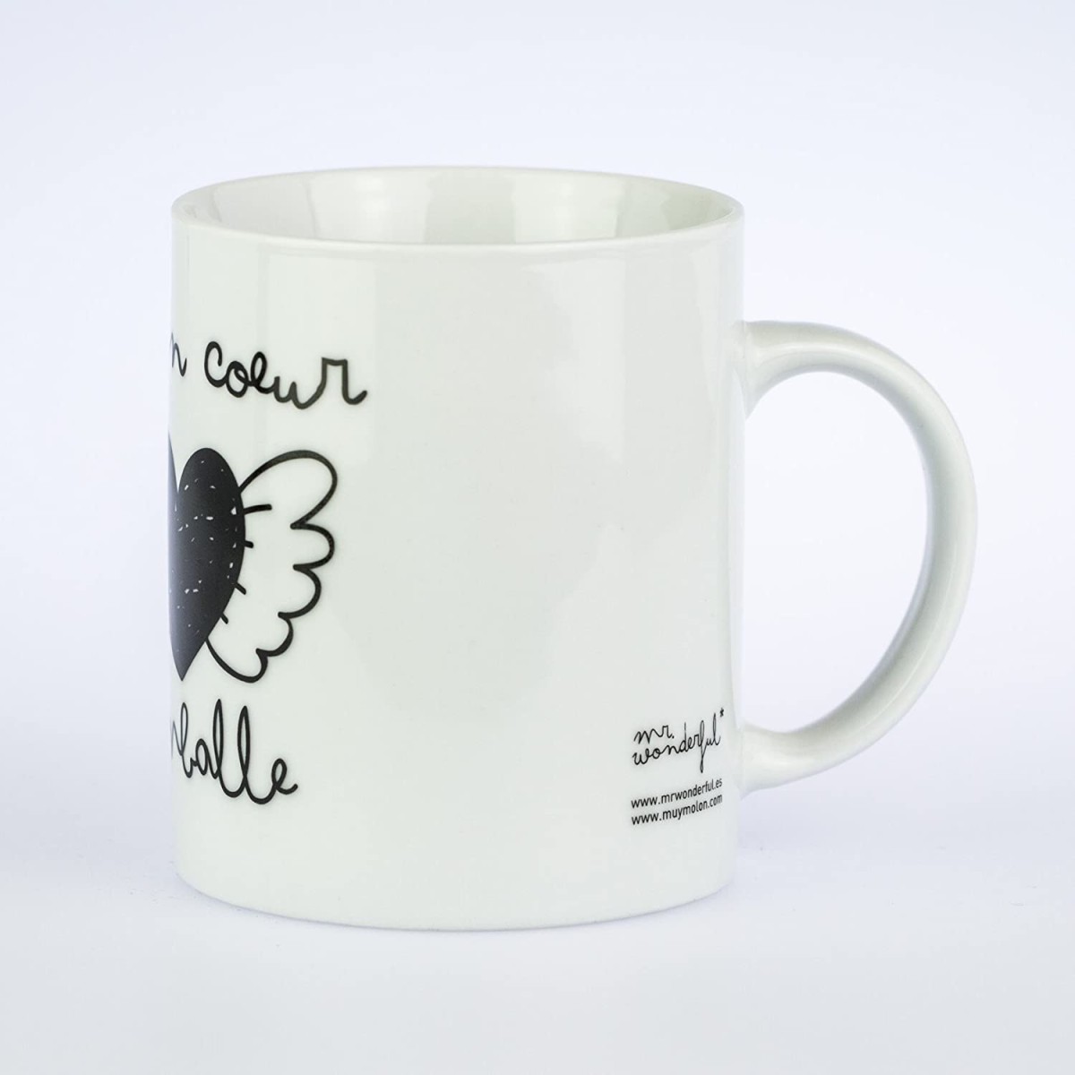 Taza de cerámica Mi corazón se acelera