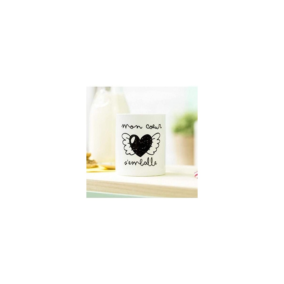 Taza de cerámica Mi corazón se acelera