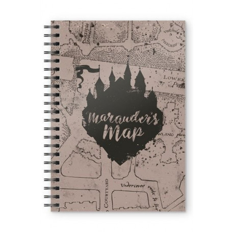 Mapa de los merodeadores de Harry Potter - Cuaderno A5
