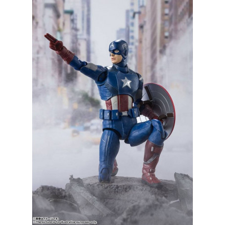 Bandai/Tamashii - Marvel - Los Vengadores se reúnen CAPITÁN AMÉRICA - SH Figuras SHF