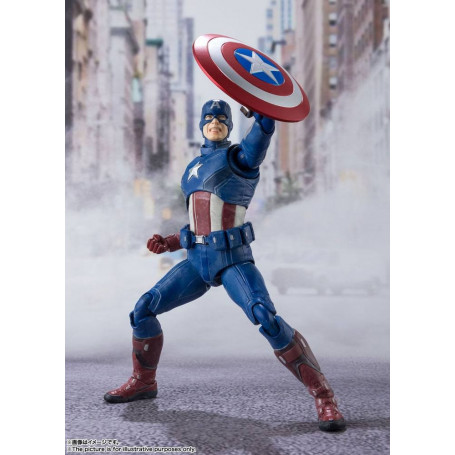 Bandai/Tamashii - Marvel - Los Vengadores se reúnen CAPITÁN AMÉRICA - SH Figuras SHF