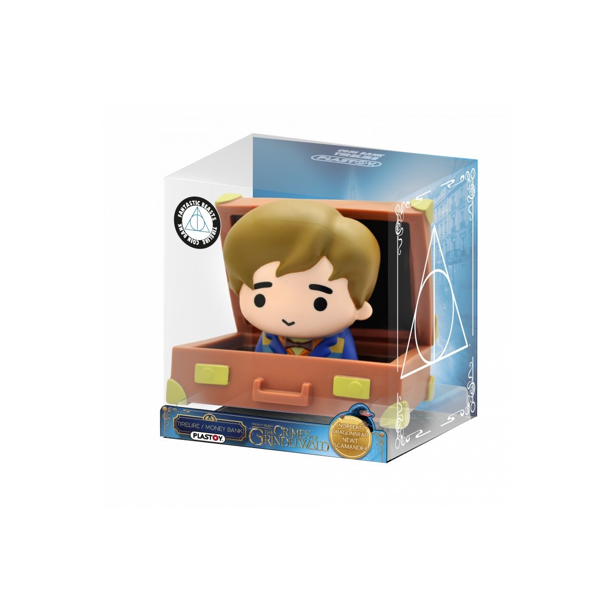 Caja de dinero de Plastoy - Les Animaux Fantastiques Chibi PVC - Norbert Dragonneau