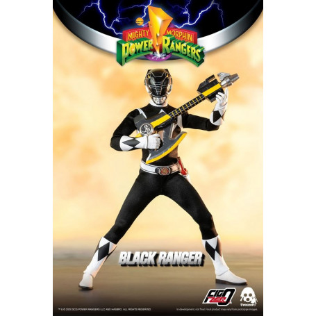 Tres 0 - Black Ranger - Mighty Morphin Power Rangers FigZero 1/6