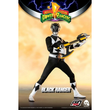 Tres 0 - Black Ranger - Mighty Morphin Power Rangers FigZero 1/6