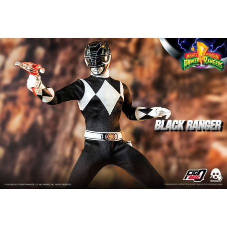 Tres 0 - Black Ranger - Mighty Morphin Power Rangers FigZero 1/6