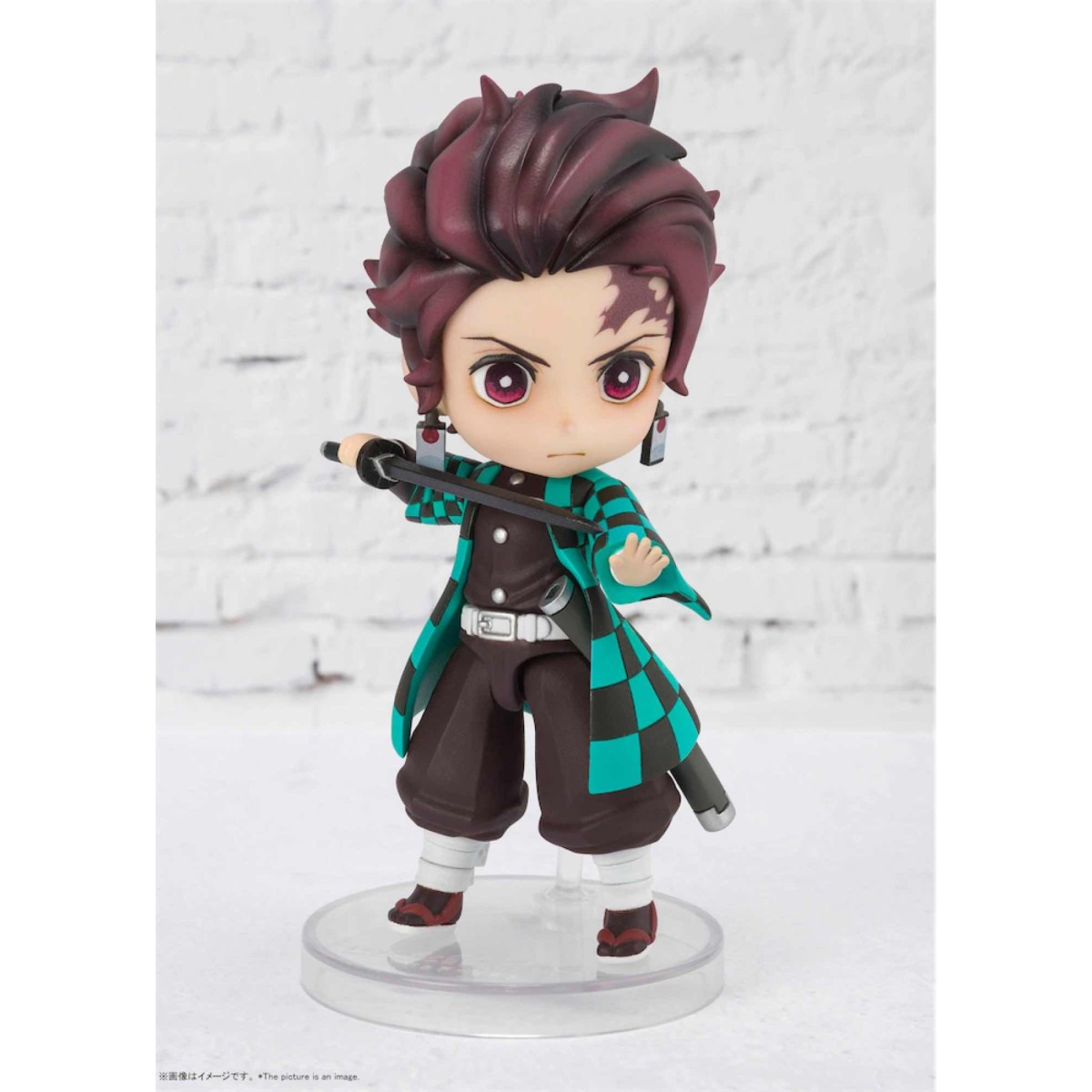 Figuras de Bandai Figuras MINI - TANJIRO KAMADO - Cazador de Demonios KIMETSU NO YAIBA