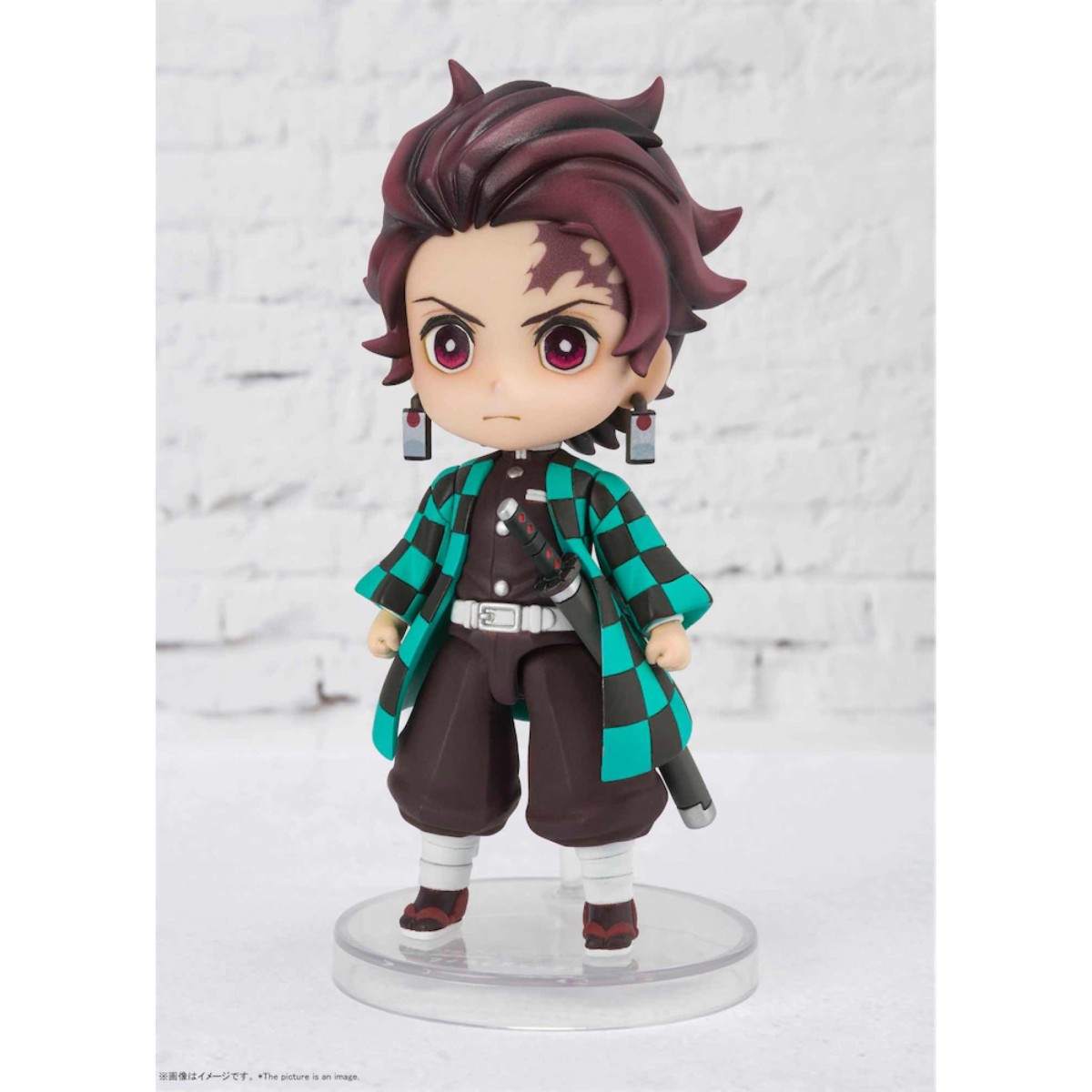 Figuras de Bandai Figuras MINI - TANJIRO KAMADO - Cazador de Demonios KIMETSU NO YAIBA