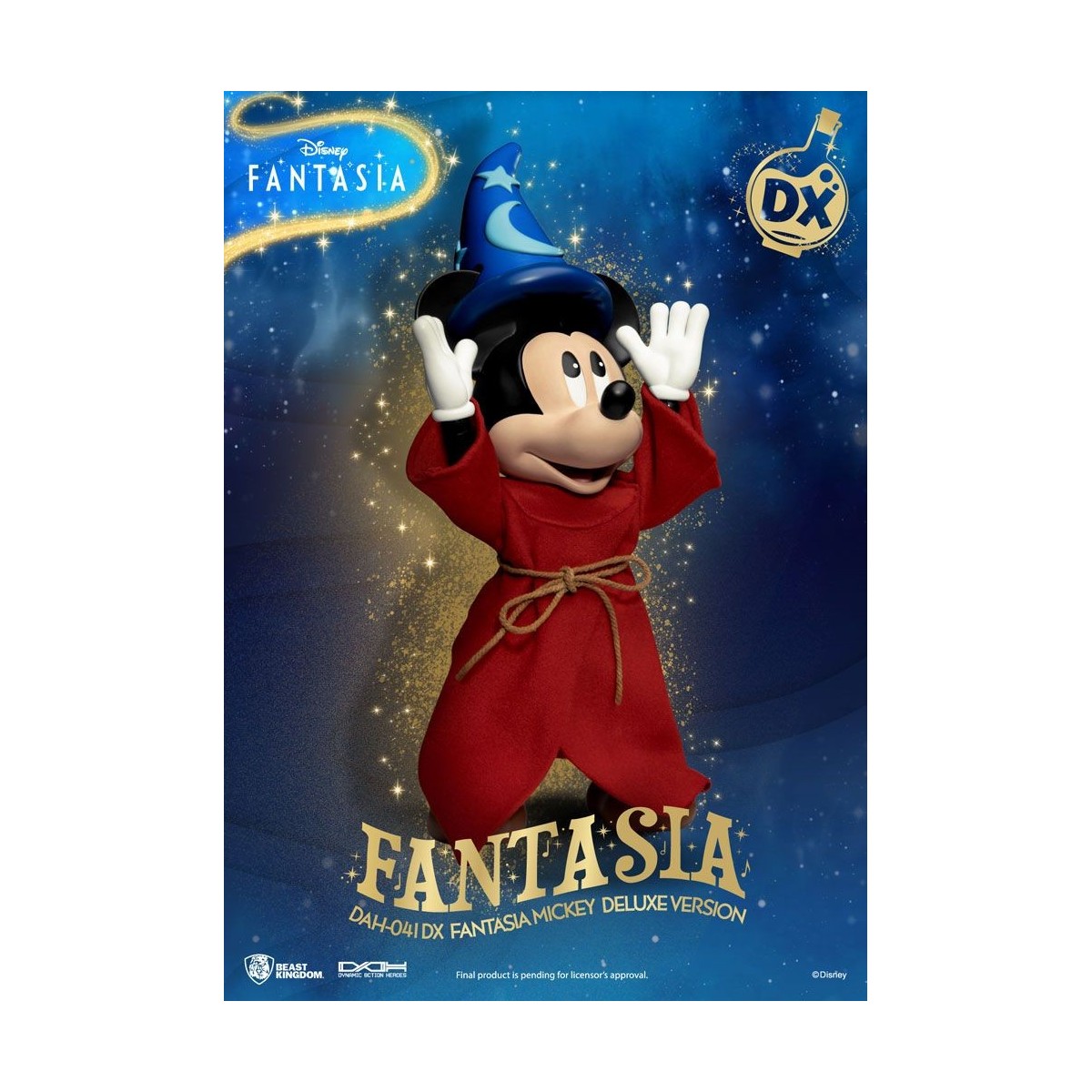 Reino de la Bestia - Mickey Fantasía Versión Deluxe - Héroes de Acción Dinámica 1/9 figura de acción