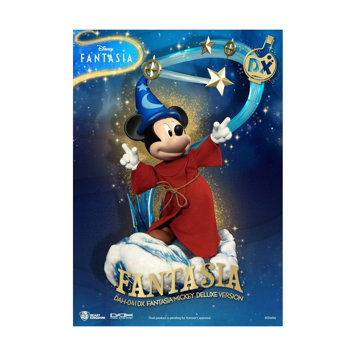 Reino de la Bestia - Mickey Fantasía Versión Deluxe - Héroes de Acción Dinámica 1/9 figura de acción