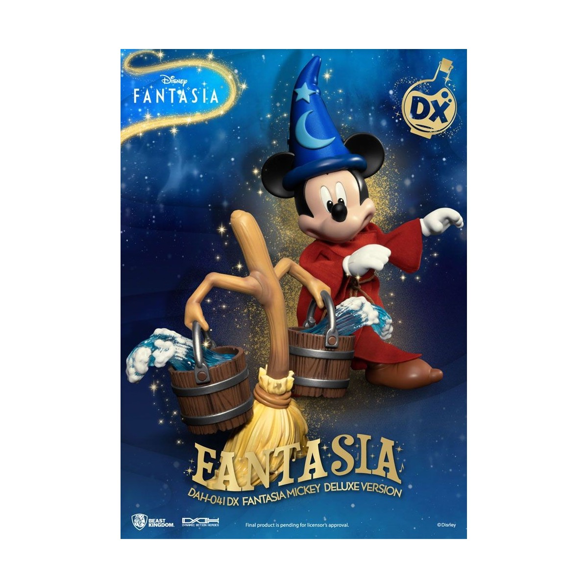 Reino de la Bestia - Mickey Fantasía Versión Deluxe - Héroes de Acción Dinámica 1/9 figura de acción
